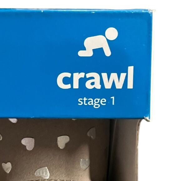 Carter's Every Step Baby Girls Size 3 Bucket Boots Stage 1 Crawl Hearts Fur - Picture 7 of 8